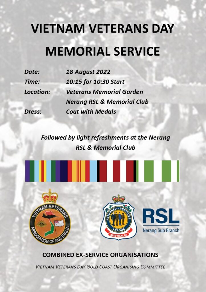 Vietnam veterans day 2024 australia events